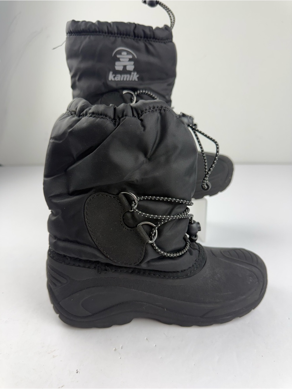 Kamik Kids Black Winter Snow Boots Northpole Size 2 Waterproof Insulated